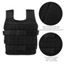 Gilet Lesté d'Entraînement et de Course - Veste de Formation Pondérée Réglable 15Kg en Tissu d'Oxford pour La Forme Physique