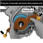 DPTOOL Outil de Maintien d'amortisseur de Vibrations Amortisseur de poulie de Vilebrequin Compatible avec Skoda VW 1.8 2.0 4V TF