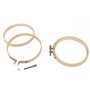 MANCHAP Lot de 20 cercles à broder réglables de 10 cm, en bambou pour point de croix