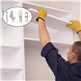 120 Pièces Chevilles de Support d'Étagère, 4 Style L Forme Support Équerre, Goupilles de Support, Métal Nickelé Supports de Plaq