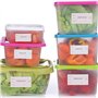 2 Rouleaux 1000 Pièces Autocollants Alimentaires Amovibles, Auto-Adhésif Amovible Étiquettes Autocollantes pour Confiture pour L