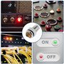 CESFONJER 5 Pcs Jaune 12V 8mm Tableau De Bord LED Indicateur D'Avertissement Lampe Témoin Lumineux, Approprié aux voitures, aux 