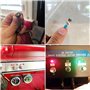 CESFONJER 5 Pcs Jaune 12V 8mm Tableau De Bord LED Indicateur D'Avertissement Lampe Témoin Lumineux, Approprié aux voitures, aux 