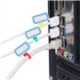 GTIWUNG 175Pcs Nylon Câble Zip Liens étiquettes Marqueur Verrouillage Automatique avec 320Pcs étiquettes pour la Gestion des câb