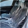 Feawiih Lot de 100 housses de siège jetables en plastique transparent et facile à installer pour les amateurs de voiture