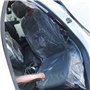 Feawiih Lot de 100 housses de siège jetables en plastique transparent et facile à installer pour les amateurs de voiture