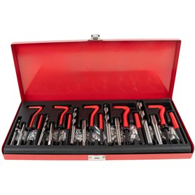 Dixhills Helicoil Kit de réparation de filetage 131 pièces pour M5 M6 M8 M10 M12