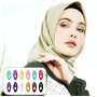 Kellegour 24 Pièces Hijab Épingles de Sécurité Hijab Pins Épingles de Sécurité,Couleur Hijab Pins,Forme Ovale Épingles Hijab pou