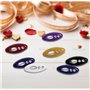 Kellegour 24 Pièces Hijab Épingles de Sécurité Hijab Pins Épingles de Sécurité,Couleur Hijab Pins,Forme Ovale Épingles Hijab pou