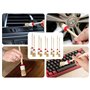 Anlising 10PCS Pinceaux en Cire pour Craie Set, Pinceaux de Peinture à la Craie, 20/25/30/35/40MM, Bois Pinceau Poils, Pinceaux 