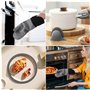 Gants de Four,Maniques,Set de 6 Silicone Gants de Cuisine, résistant à la Chaleur jusqu'à 230 °C - pour BBQ Grillage Pâtisserie 