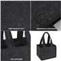 Réutilisable Sac en Feutre Pliable avec Poignées pour Bout
