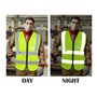 Kellegour 3 Pcs Gilet de sécurité avec Poches et Fermeture éclair,Gilet De Sécurité Réfléchissant Haute Visibilité,Gilet de Trav