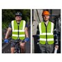 Kellegour 3 Pcs Gilet de sécurité avec Poches et Fermeture éclair,Gilet De Sécurité Réfléchissant Haute Visibilité,Gilet de Trav