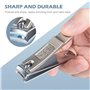 SUTOUG Lot de 2 coupe-ongles solides et robustes pour ongles épais pour ongles des mains et des pieds, coupe-ongles en acier ino