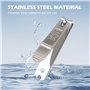 SUTOUG Lot de 2 coupe-ongles solides et robustes pour ongles épais pour ongles des mains et des pieds, coupe-ongles en acier ino
