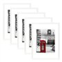 Scholar Tree Lot de 5 cadres photo blancs de 30 x 40 cm avec support pour affiche de 30 x 40 cm