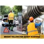 Anlising Gilet de Sécurité, 10PCS Gilet de Sécurité Réfléchissant, Gilet De Sécurité Haute Visibilité, Gilet Réfléchissant, Gile