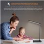 shuwosmart 15W Lampe de Bureau LED Puissante,3 Modes de Couleur&10 Niveaux de Luminosité Réglable,Contrôle Tactile,Protectiondes