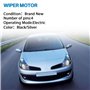 Dixhills Moteur d'essuie-glace avant compatible avec Clio III BR0/1 CR0/1 2005-2014 Grandtour 2008 - Van SB_ SR_ 2005 - Remplace