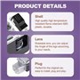 Merautop SJ Lot de 4 projecteurs LED pour portière de voiture - Projecteur de logo - Accessoires A1/A3/A4/A5/A6/A7/A8/Q2/Q3/Q5/Q
