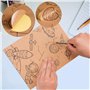Papier Autocollant Kraft A4,30 A4 de papier kraft imprimable et Autocollant Feuilles Papier Kraft Imprimable pour Étiquettes Fai