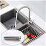 Lot de 2 vis pour panier d'évier, design rainuré, vis creuses pour évier, vis de bouchon de vidange en acier inoxydable pour évi