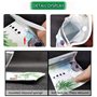 AOOTUERL Paquet de 4 Cendrier de Poche,PVC ignifuge réutilisable Eco - friendly conteneur de mégot de cigarette extérieur,Sac de