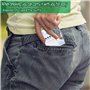 AOOTUERL Paquet de 4 Cendrier de Poche,PVC ignifuge réutilisable Eco - friendly conteneur de mégot de cigarette extérieur,Sac de