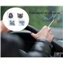 AOOTUERL Paquet de 4 Cendrier de Poche,PVC ignifuge réutilisable Eco - friendly conteneur de mégot de cigarette extérieur,Sac de