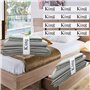 AOOTUERL 4 Pcs Tendeurs de Drap pour Drap de lit, organiseurs de draps de lit pour Armoire, Ceinture de Rangement（King）