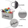 WEESTAAMO Panier de rangement pliable pour jeux d'enfants, boîte de rangement avec poignées, boîte à jouets, maison, chambre à c