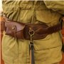 TOURBON – Support de Cartouche de Fusil de Chasse, Calibre 410, Ceinture de Cartouche en PU et Cuir, 25 Cartouches, bandoulière 