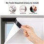 Store Occultant sans Percage Tissu Coupable Rideau pour l'isolation Thermique Couvrir Velux Fenêtre Noircir Chambre Porte Vitres