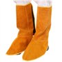 Cuillères de soudage en cuir résistant à la chaleur et à l'abrasion – Couvre-bottes de soudure extra longues – Protections de ch