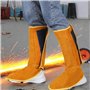 Cuillères de soudage en cuir résistant à la chaleur et à l'abrasion – Couvre-bottes de soudure extra longues – Protections de ch