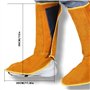 Cuillères de soudage en cuir résistant à la chaleur et à l'abrasion – Couvre-bottes de soudure extra longues – Protections de ch
