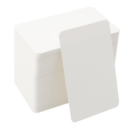 Lot de 200 cartes vierges en papier kraft - Cartes de visite - Cartes vierges à personnaliser soi-même - Cartes de vœux