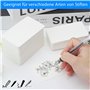 Lot de 200 cartes vierges en papier kraft - Cartes de visite - Cartes vierges à personnaliser soi-même - Cartes de vœux, cartes 