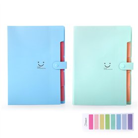 Trieur Document - Dossier Rangement Documents - Ensemble de 2 Pièces - Trieur - Couleurs Turquoise et Bleu - Organiseur de Docum