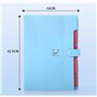 Trieur Document - Dossier Rangement Documents - Ensemble de 2 Pièces - Trieur - Couleurs Turquoise et Bleu - Organiseur de Docum