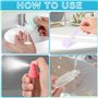 Flacon Voyage en Silicone Set - 18 Pièces Contenant Voyage - Kit Voyage Avion - Bouteille de Voyage Accessoires