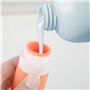 Flacon Voyage en Silicone Set - 18 Pièces Contenant Voyage - Kit Voyage Avion - Bouteille de Voyage Accessoires