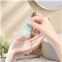 Flacon Voyage en Silicone Set - 18 Pièces Contenant Voyage - Kit Voyage Avion - Bouteille de Voyage Accessoires