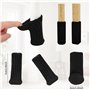 Chaussettes de Chaise Mobilier en Feutre - 24 PCS Chaussette Chaise pour Pieds Protection Élastique pour Pieds de Chaise Capote 