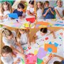 200 Feuille Cartonnée A4 Couleur – feuilles de papier couleur – A4 Papier Pour Origami – 20 couleurs – 70 g/m² – idéal pour le p