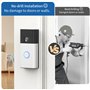 Support Adhésif sans perçage pour nouveau sonnette vidéo sans fil (Battery Video Doorbell), Fixation Adhésive 3M sans Perçage, I