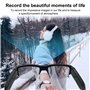 Lunettes caméra espion HD 1080p Mode Action Vidéo Recorder Lunettes pour conduite, randonnée, pêche, équitation (carte Micro SD 