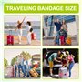Snarflun 4 Sangle Valise Voyage, Sangles à Bagage avec 4 Etiquette Valise Avion, Sangle pour Valise Réglables Couleurs DifféRent