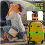 Snarflun 4 Sangle Valise Voyage, Sangles à Bagage avec 4 Etiquette Valise Avion, Sangle pour Valise Réglables Couleurs DifféRent